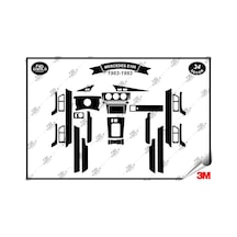 Mercedes E-190 1983-1993 Torpido Konsol Trim Göğüs Maun Kaplama Set 34 Parça Siyah