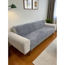 Yumuşacık Welsoft 3 Kişilik Koltuk Örtüsü Koltuk Şalı Ve 170x200 Gri Çok Renkli