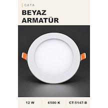 Cata Led Panel 12w 6500k Beyaz Işık Sıva Altı Ct-5147-b