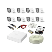 Hikvision Colorvu 8li 2mp Set Gece Renkli Sesli Görüntü 1tb Hdd