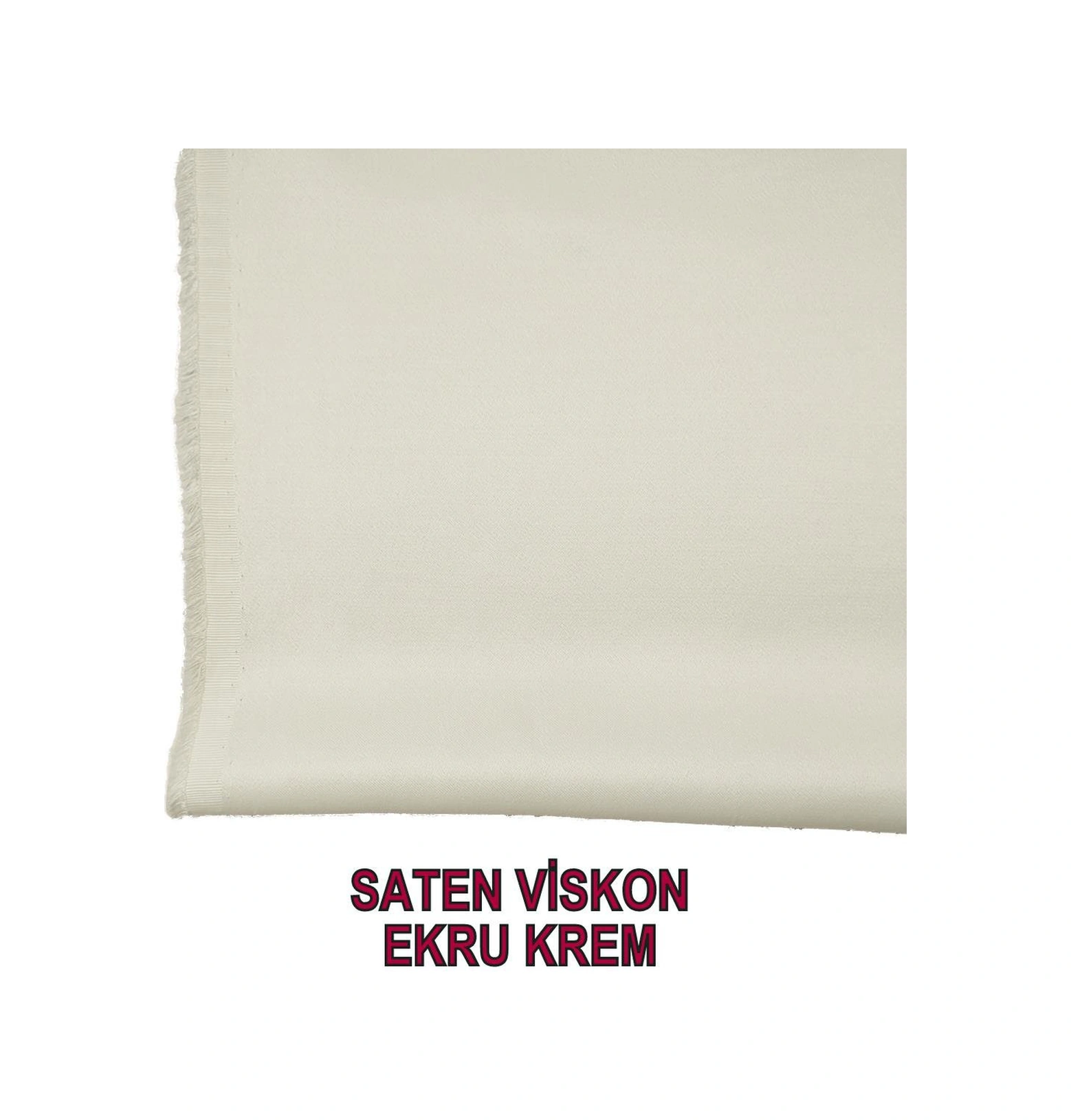 Saten Viskon Krem Ekru Arası Renkte En: 150 Cm-2742 Renkli