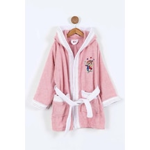 Duma 10-11 Yaş Çocuk Bornozu Pembe