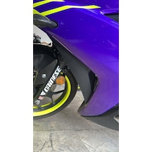 Yamaha Yzf-r25 2014 2018 Uyumlu Ön Plastik Üzeri Karbon Desen Folyo Sticker