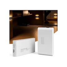 2 Adet Beril İki Yönlü Sensörlü Şarjlı Led Aplik, 5w 2700k Sıcak Işık, Dc 5v, 110 Hareket Algılama, 3-5m Sensör Mesafesi, 20 Saat Sabit Işık Süresi, Otomatik/manuel Modlu Abs Gövde Abanoz