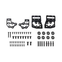 Createtech Cnc Alüminyum Xy Bağlantı Parçaları - Ultra Hafif, Yüksek Mukavemetli Siyah