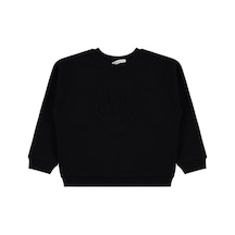 Civil Boys Aslan Nakışlı 6-9 Yaş Sweatshirt - Siyah