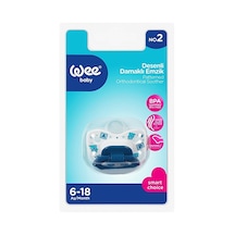 3 Adet Wee Baby Desenli Damaklı Emzik No:2