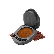 Vkemall Dolce Gusto Uyumlu Yeniden Kullanılabilir Kahve Kapsülü Adaptörü, Kaşık Ve Temizleme Fırçası İçerir Siyah