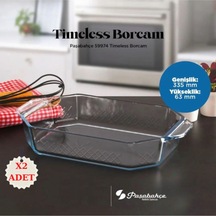 2 Li Tımeless Dikdörtgen Borcam 59974 Beyaz