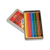 Koh-i Noor Polycolor Artist Kuru Boya Kalemi 12 Renk Metal Kutu