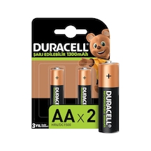 Duracell Şarj Edilebilir 1300mah 2'li Kalem Pil