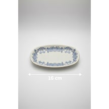 12'li Valencia Oval Kayık Tabak 16cm Dijital Valeria-a Rinart Krem