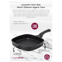 Cooknkeep Izgara Tava Siyah