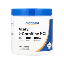 Nutricost Acetyl L-carnitine Hcı Brain & Cognitive Alcar 100 Gram Diğer