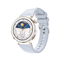 Huawei Watch Gt5 Pro 42mm Uyumlu Ogaa Krd-129 Silikon Kordon Strap Kayış-buz Mavisi