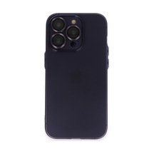 Apple iPhone Uyumlu,  14 Pro Max Kılıf Luko Lens Silikon - Derin Mor