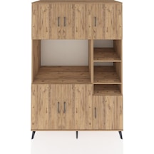 Kronos Dolap 10 Raflı 6 Kapaklı 132x59x195 Çam-çam/çam Çam