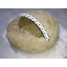 Coddry Pet Simit Mağara Yatak Kedi Küçük Irk Köpek Yatağı