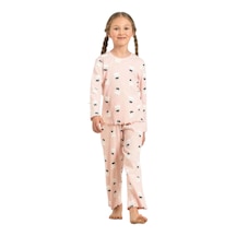 Rolypoly Rp3901c Kız Çocuk Uzun Kol Pijama Takım Somon