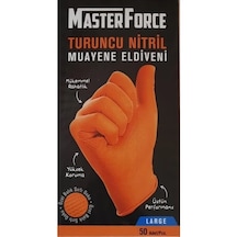 Has-pet Masterforce Turuncu Nitril Eldiven 50 Li - M,l,xl Beden