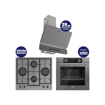 Fryart XE63CPR-LN388-D082SA Gri Chef Edition 3'lü Ankastre Set