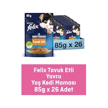 Felix Tavuklu Yaş Yavru Kedi Maması 26 x 85 G