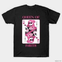 Flood Of Style Kraliçe Osuruk Komik Mizah Utanç Verici Komik Meme T-shirt Erkekler Kadınlar Için % 100% Pamu Çok Renkli