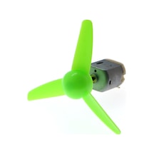 Robodünya-Dc Motor Ve Yeşil Pervane Seti | 3-6 Volt