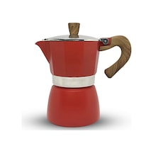 Horecamark Aluminyum Moka Pot 6 Kupa Siyah 3 Cups Moka Pot