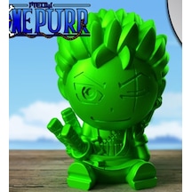 Sevimli Chibi Roronoa Zoro Figürü - One Piece Anime Karakteri Masaüstü Dekorasyonu