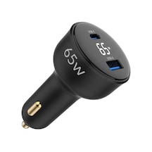 65w Ekranlı Type-c + Usb-a Araç Şarj Aleti iPhone Uyumlu & Android & Araç İçi Şarj Cihazı Sku: Smg8690010082596 5000 Mah