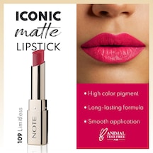 Cosmetics Iconic Matte Lipstick 109 Limitless Kalıcı Mat Ruj, Pembe Çok Renkli