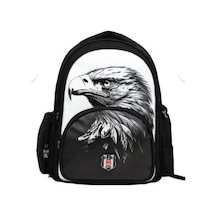 Beşiktaş Lisanslı 3 Bölmeli Kartal Desenli Okul Çantası Diğer