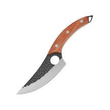 Novahub Hk-1005 6.ınc Karbon Çelik Kavisli Sap Kesim Bıçağı Kahve Kahve