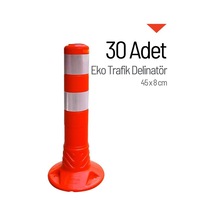 Eko Trafik İleri Trafik Delinatörü 45  x  8 CM Esnek Duba 30 Adet - 3297