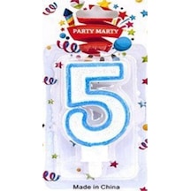 Simli Mum Rakam Mavi 5 -15623-b5