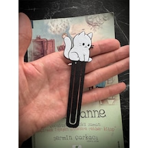Sevimli Oturan Kedi Şeklinde Kitap Ayracı - Tatlı Kedi Kitap Ayracı