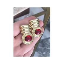 Özel Seri Gold Detaylı Küpe Altın