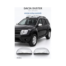 Dacia Duster 2010-2012 Uyumlu Krom Ayna Kapağı 2 Parça Abs Krom