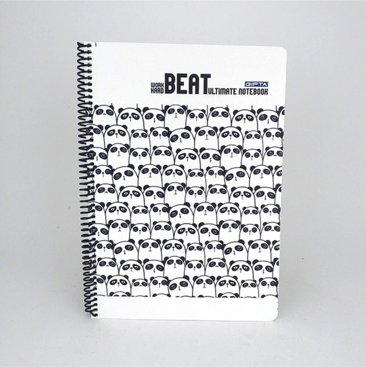 Beat Spiralli Kareli A4 Panda Desenli Defter 80 Yaprak