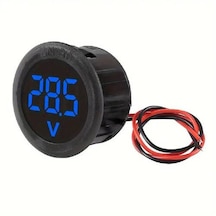 Dc 4-100v Dijital Voltmetre Mavi Led Araç, Tekne, Karavan, M