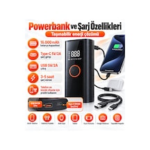 Akü Takviye Cihazı 12v Dijital Hava Kompresörü 16000 Mah Powerbank Otomatik Durdurma Led Sos Çok Amaçlı Şişirme Pompası