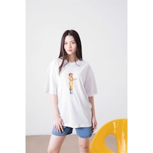 Tarzsokak Unisex April O'neil Ninja Turtles Beyaz Tshirt Beyaz