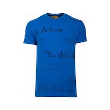 The Wıld Walkıng Erkek Sıfır Yaka T-Shirt-Saks (504684889) Saks