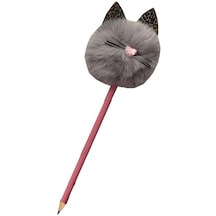 Kedi Ponpon Peluş Kurşun Kalem