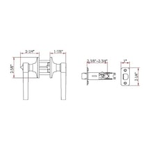 Design House 740407 Scroll 2 Yönlü Ayarlanabilir Gizlilik Kapı Kolu, Yağla Pürüzlü Bronz, 6 Evrensel