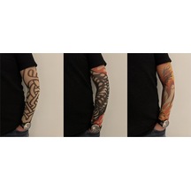 Giyilebilir Dövme 3 Çift 6 Adet Kol Çorap Dövmesi Sleeve Tattoo Set17