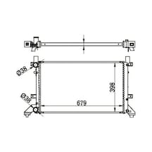 Mga 80599 Motor Radyatoru 2d0121253e