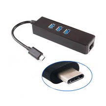 USB Type-C to USB 3.0 Gigabit 1000 Mbps Çoklayıcı Hub