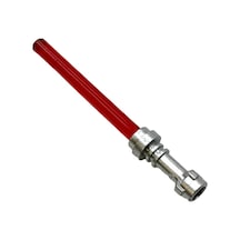 Star Wars Minifigür Aksesuarı, Işın Kılıcı, Lightsaber, Şeffaf Kırmızı Renkte Ve Metalik Gümüş Kabzalı
